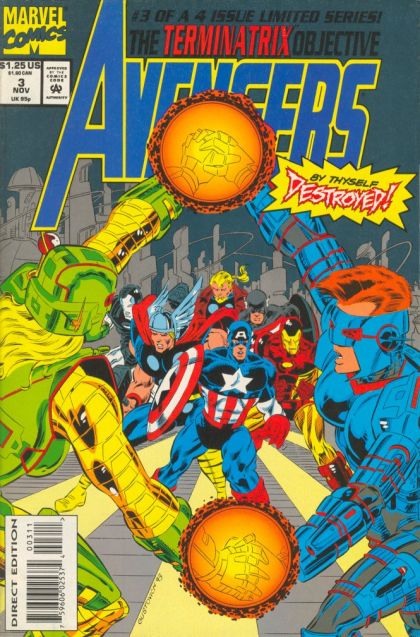 The Avengers: The Terminatrix Objective #3A Direct Edition