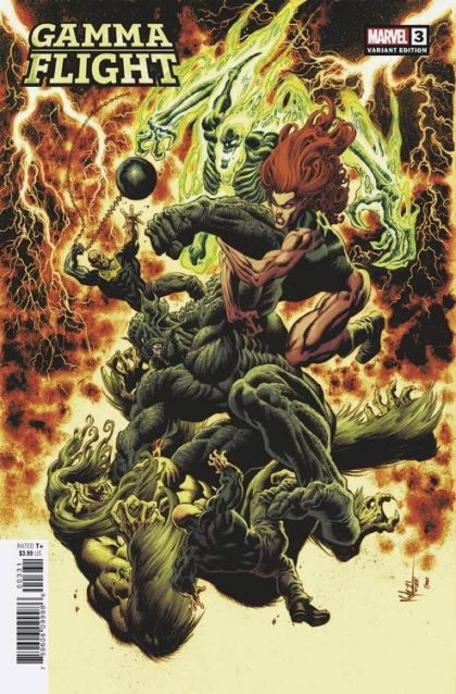 Gamma Flight, Vol. 1 #3C Variant Cover by Kyle Hotz