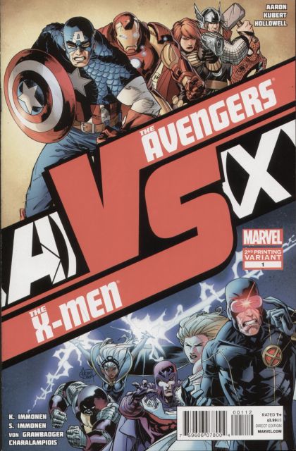 AvX vs. #1D Adam Kubert 2nd Printing Variant Cover