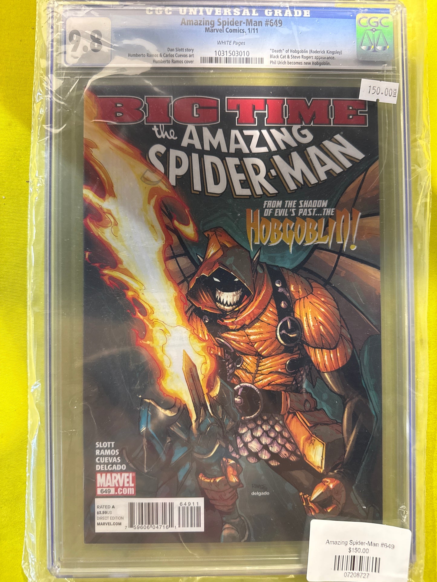 Amazing Spider-man #649 CGC 9.8