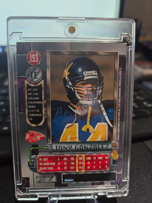 1997 Skybox Metal Universe Tony Gonzalez Autograph RC