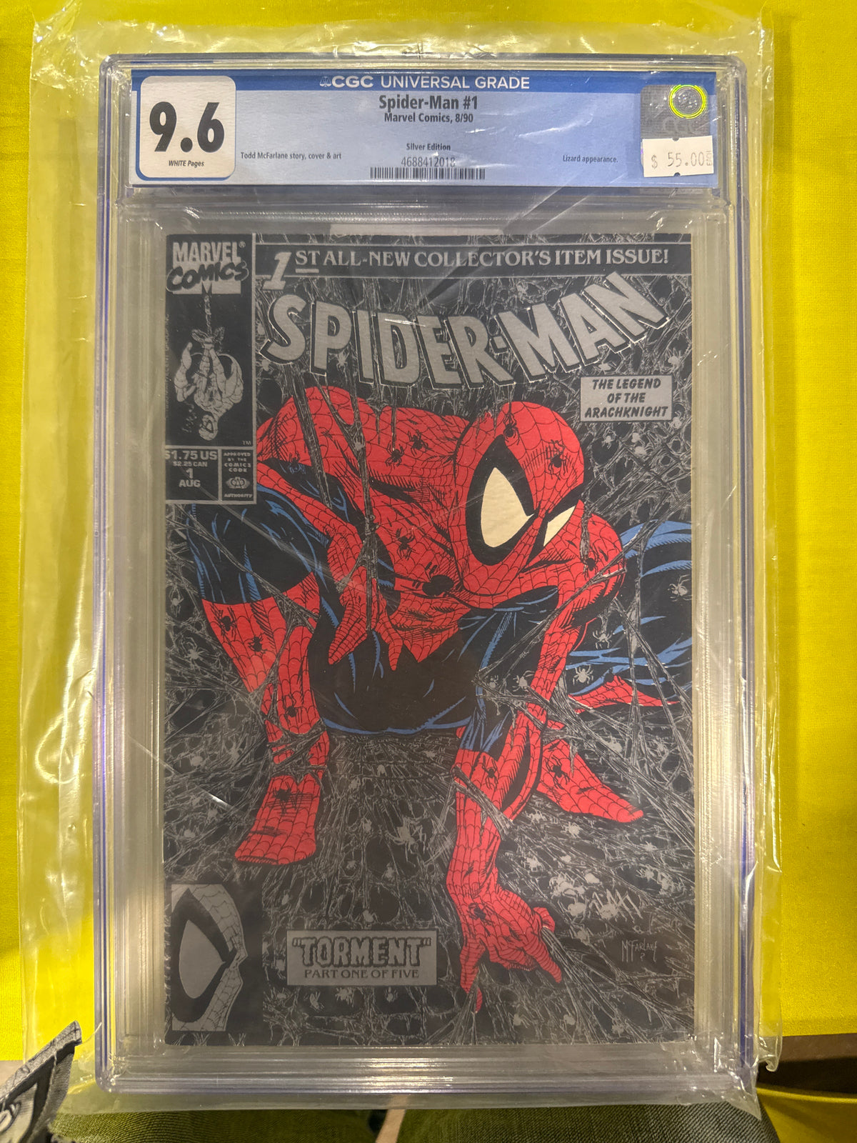 Spider-man #1 CGC 9.6 Sliver Edition