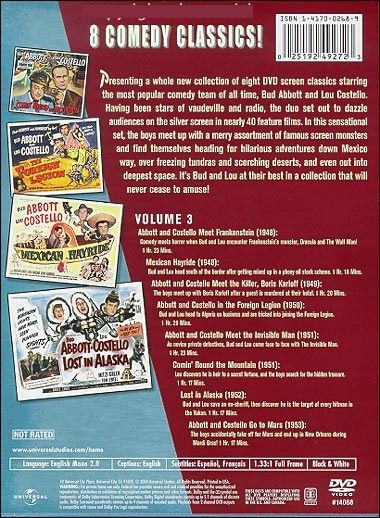 The Best Of Bud Abbott And Lou Costello: Volume 3 (2004) - DVD