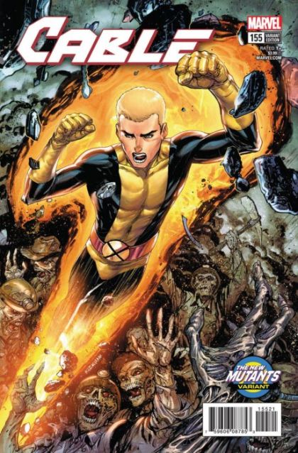 Cable, Vol. 3 #155B Variant Tyler Kirkham New Mutants Cover