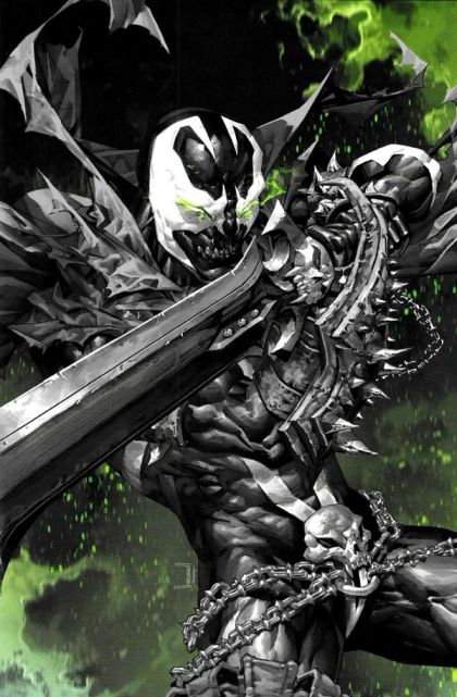King Spawn #26C Kael Ngu B&W Virgin Variant