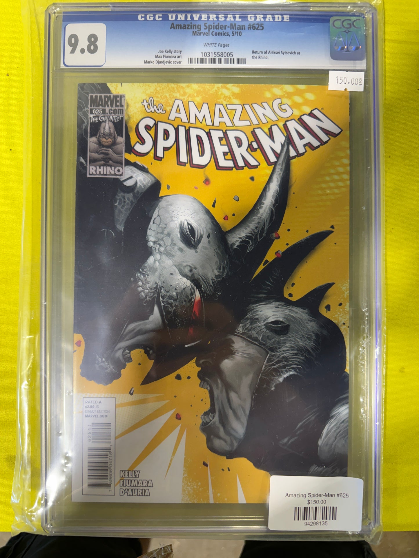 Amazing Spider-man #625 CGC 9.8