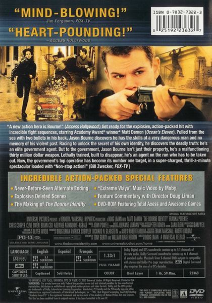 The Bourne Identity (2002) Special Edition - DVD