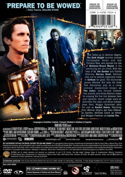The Dark Knight (2008) - DVD