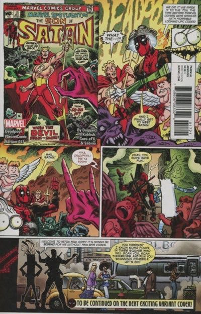 Deadpool, Vol. 5 #17B Variant Scott Koblish Secret Comic Cover