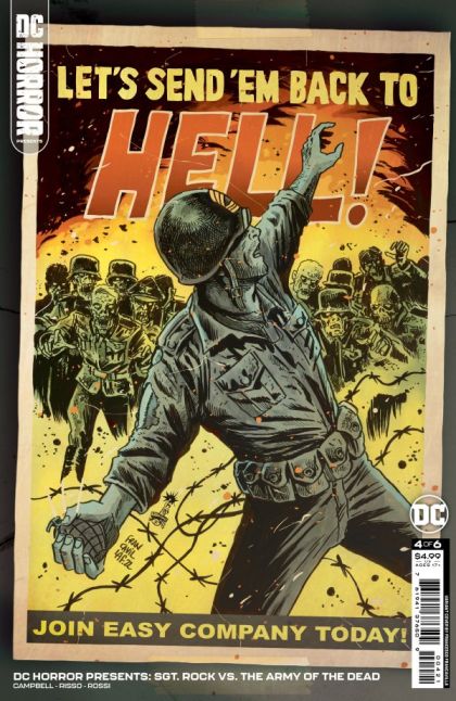 DC Horror Presents: Sgt. Rock vs. The Army of The Dead #4B Francesco Francavilla Variant