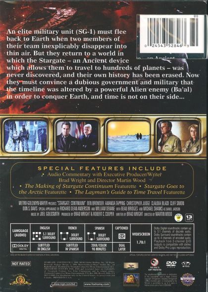 Stargate: Continuum (2008) - DVD