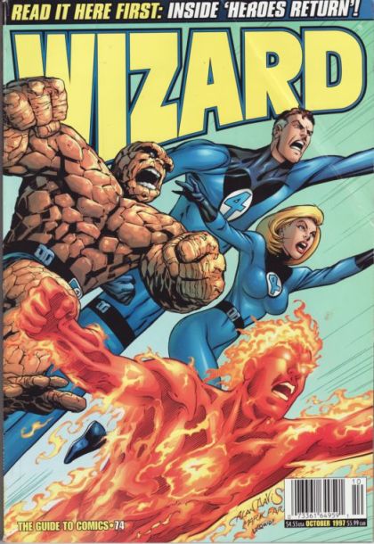 Wizard: The Magazine of Comics, Entertainment and Pop Culture #74 Fantastic Four Cover