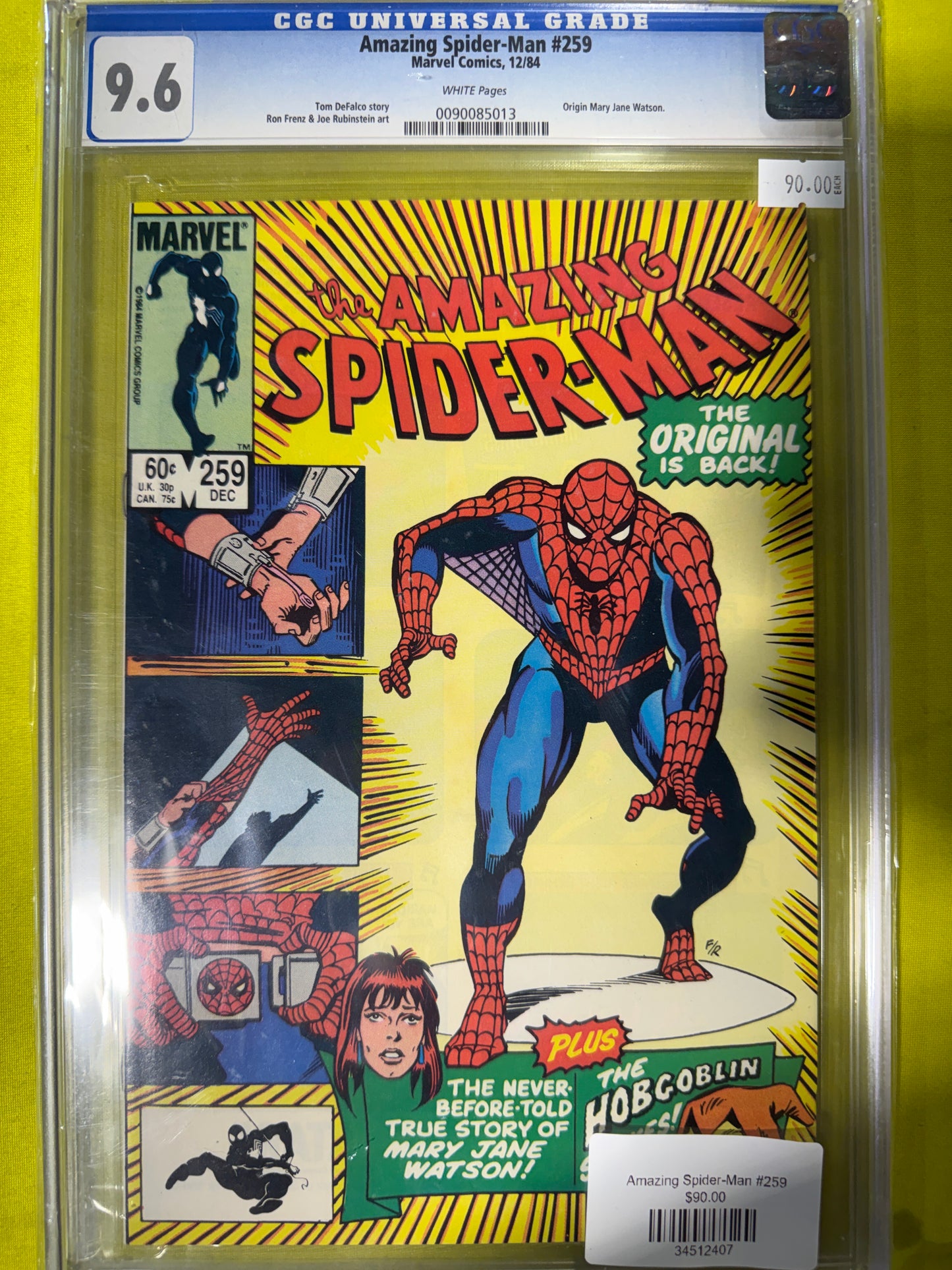 Amazing Spider-Man #259 CGC 9.6