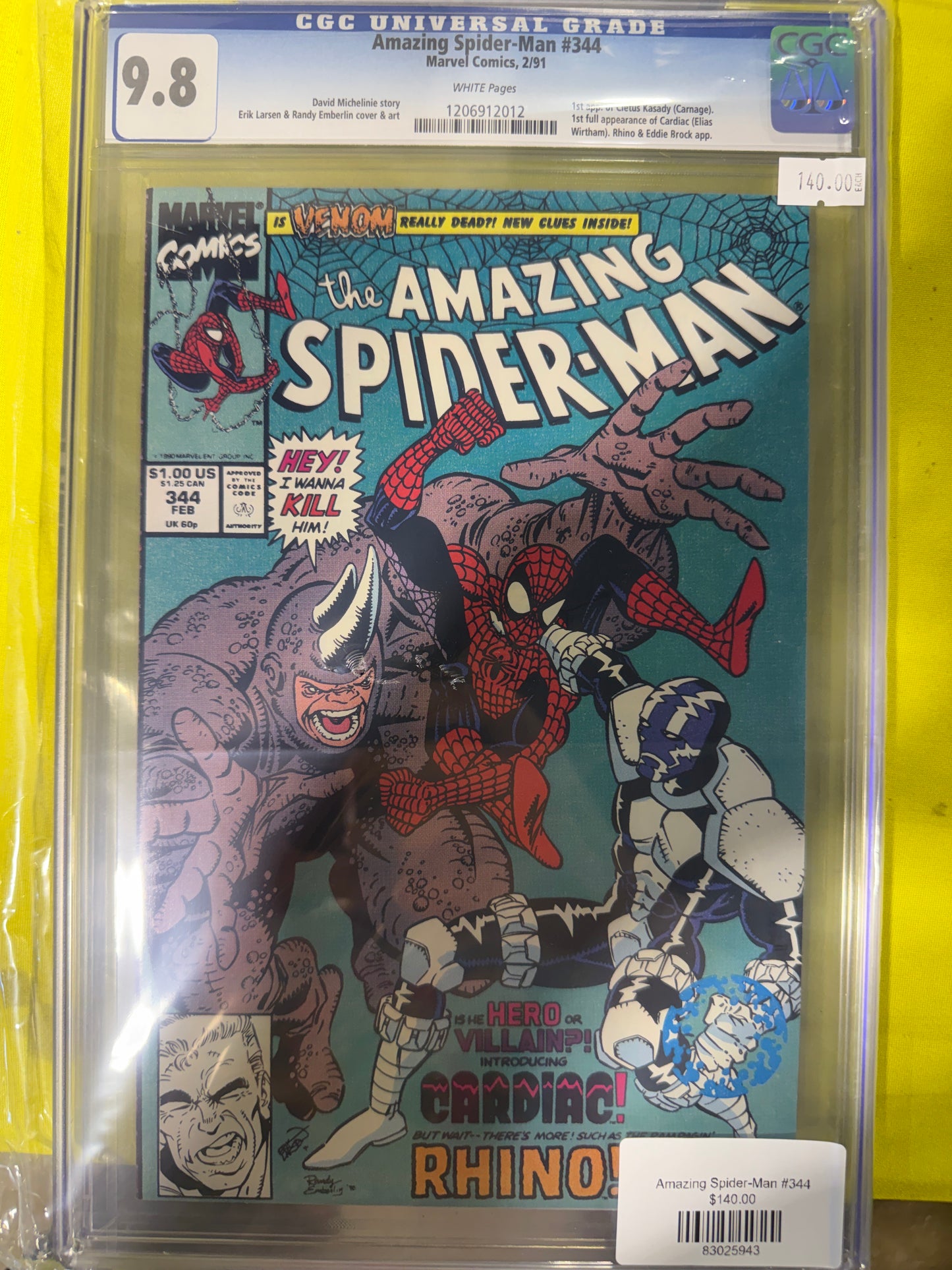 Amazing Spider-man #344 CGC 9.8