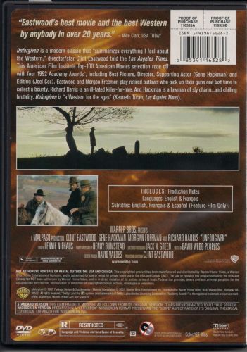 Unforgiven (1992) - DVD