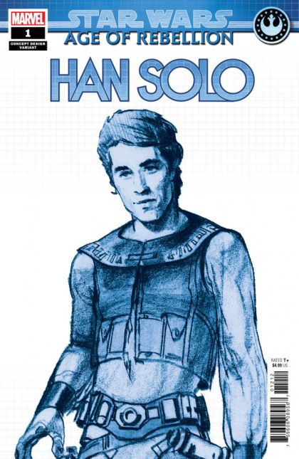 Star Wars: Age of Rebellion - Han Solo #1E Ralph McQuarrie Concept Design Variant