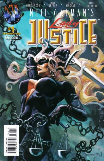 Neil Gaiman's Lady Justice (Tekno Comix) #1A Direct Edition