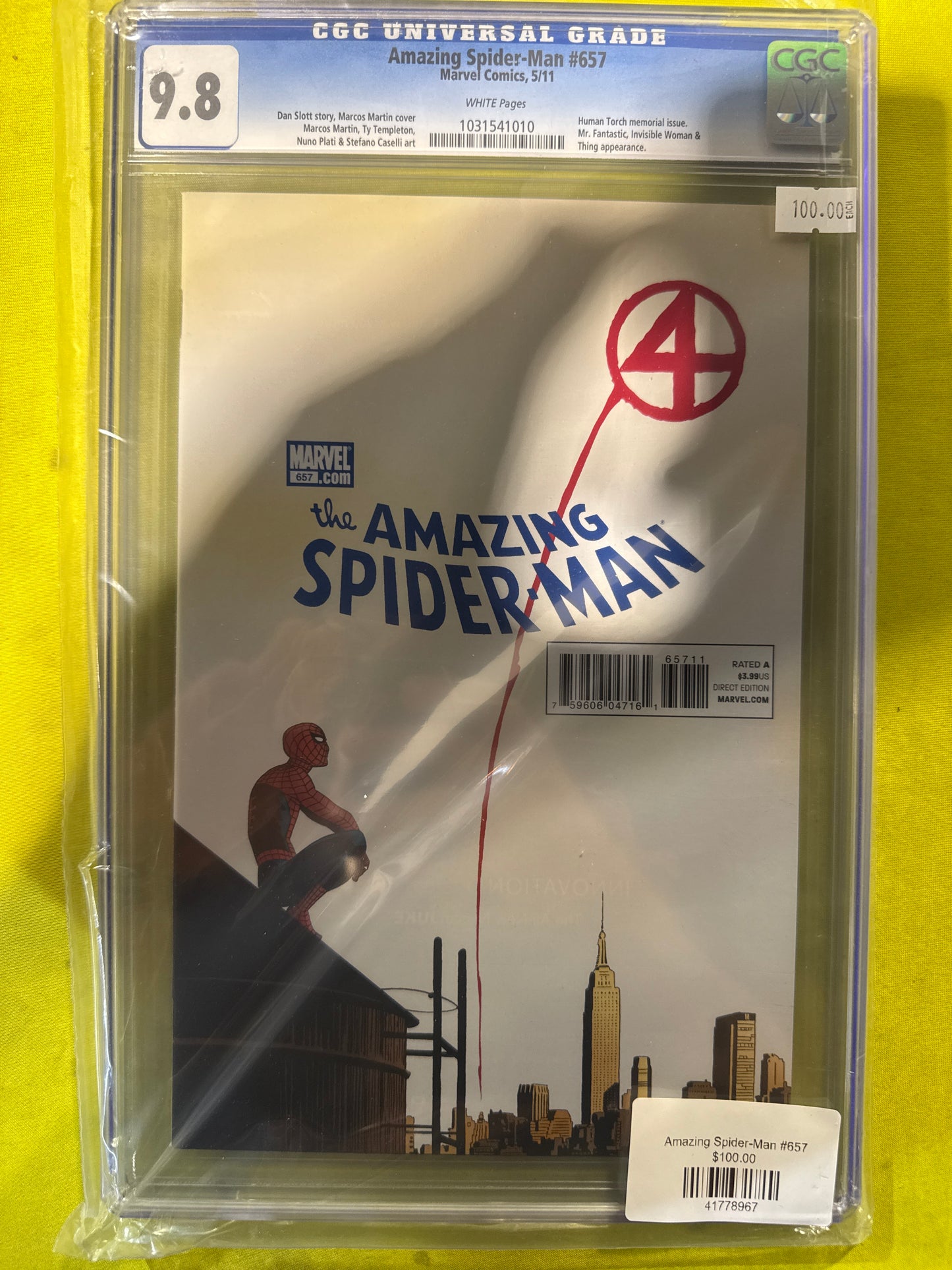 Amazing Spider-man #657 CGC 9.8
