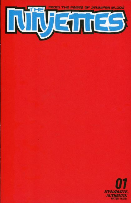 The Ninjettes, Vol. 2 #1P Blank Red Variant