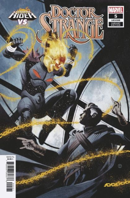 Doctor Strange, Vol. 5 #5B Variant Julian Totino Tedesco Cosmic Ghost Rider VS Cover
