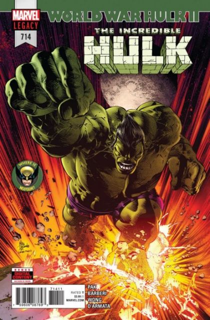 The Incredible Hulk, Vol. 3 #714A Regular Mike Deodato Jr Cover