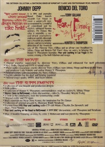 Fear and Loathing in Las Vegas (1998) Criterion Collection - DVD