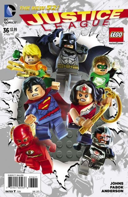 Justice League, Vol. 1 #36B LEGO Variant Cover