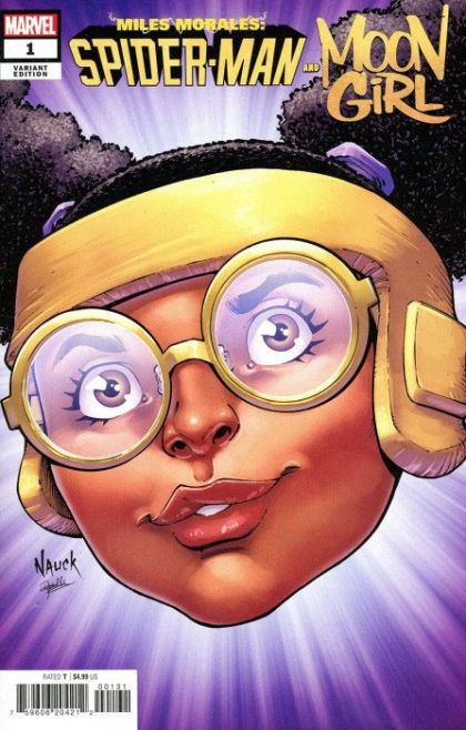 Miles Morales and Moon Girl #1C Todd Nauck Headshot Variant