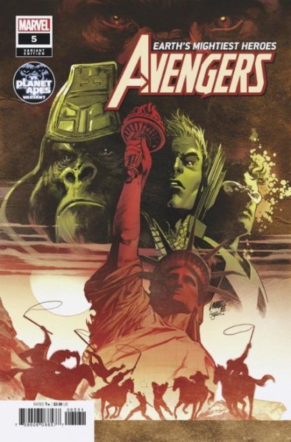 The Avengers, Vol. 8 #65C Pepe Larraz Planet Of The Apes Variant
