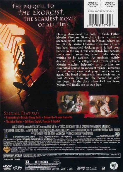 Exorcist: The Beginning (2004) - DVD