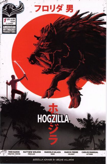 Florida Man vs. Hogzilla #1C Archie Williams Godzilla Homage Variant