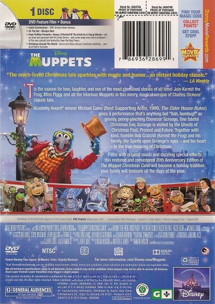 The Muppet Christmas Carol (1992) Kermit's 50th Anniversary Edition - DVD