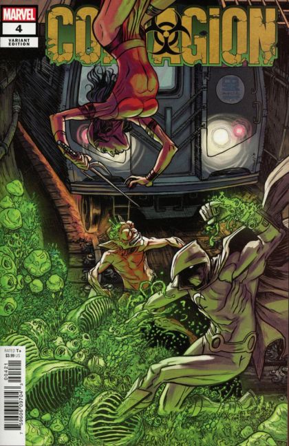 Contagion, Vol. 1 #4B Variant Ryan Browne Vertical Connecting Cover