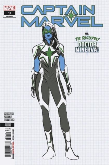 Captain Marvel, Vol. 11 #9E 2nd Printing Carmen Nunez Carnero