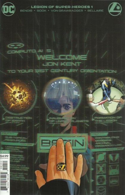 Legion of Super-Heroes, Vol. 8 #1E Variant Ryan Sook Card Stock Cover