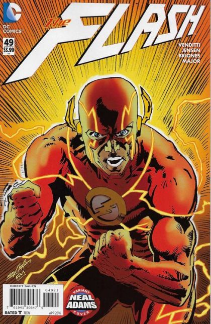 Flash, Vol. 4 #49B Neal Adams variant cover