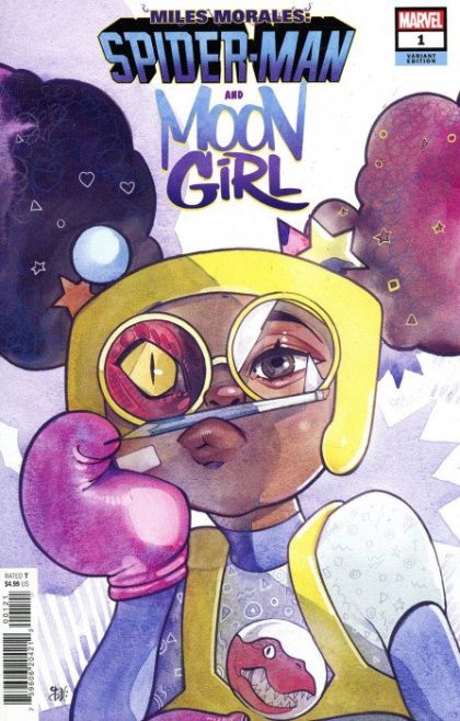 Miles Morales and Moon Girl #1B Peach Momoko Variant