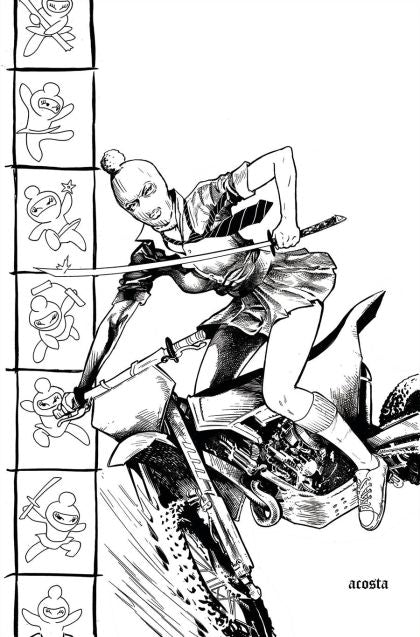 The Ninjettes, Vol. 2 #1T Dave Acosta B&W Variant