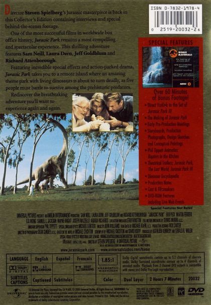 Jurassic Park (1993) Collector's Edition Widescreen - DVD