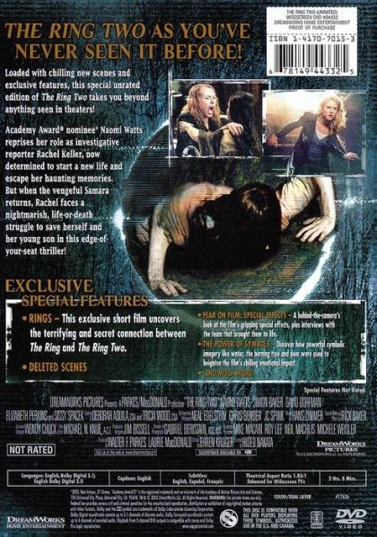 The Ring Two (2005) Widescreen Unrated Edition - DVD