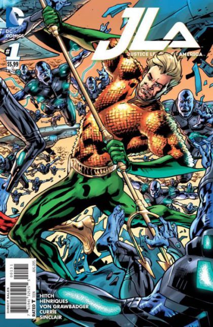 Justice League of America, Vol. 4 #1C Bryan Hitch Aquaman Cover