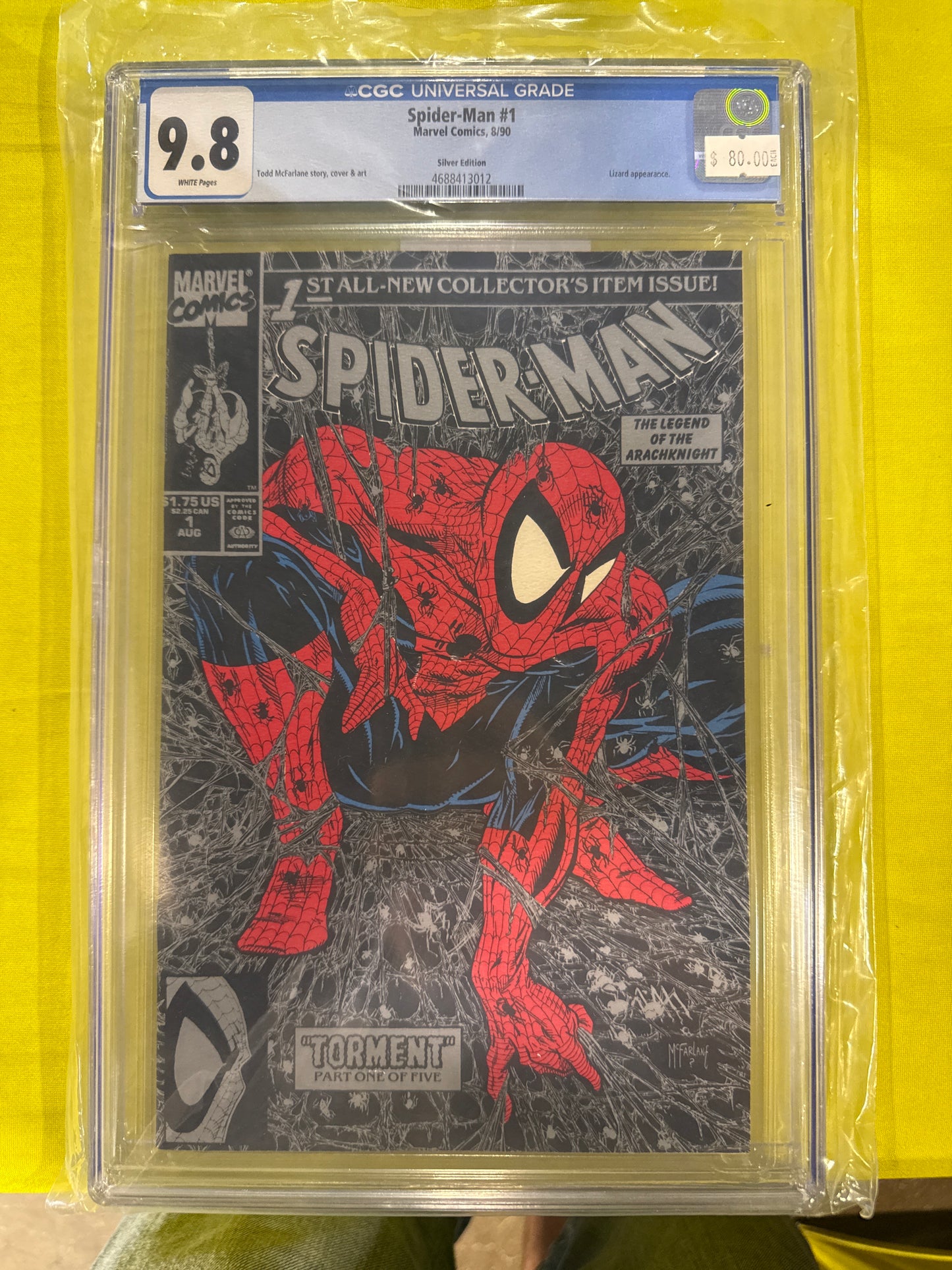 Spider-man #1 CGC 9.8 Sliver Edition