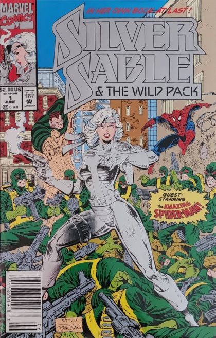 Silver Sable #1B Newsstand Edition