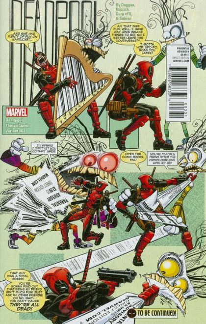 Deadpool, Vol. 5 #3C Scott Koblish Secret Comic Variant Cover