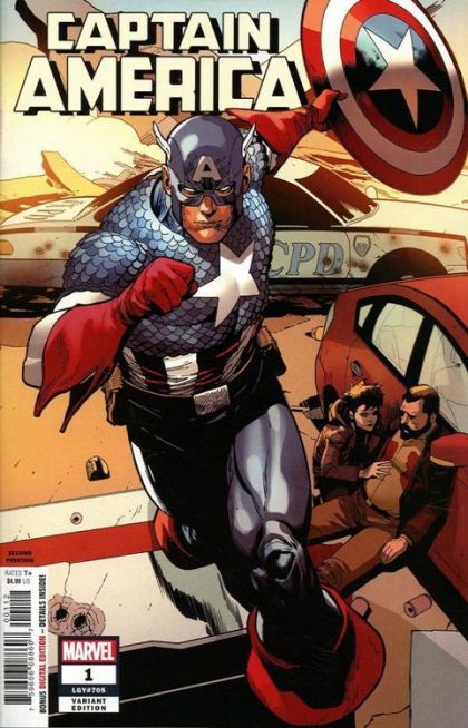 Captain America, Vol. 9 #1Z Leinil Francis Yu 2nd Print Variant Cover