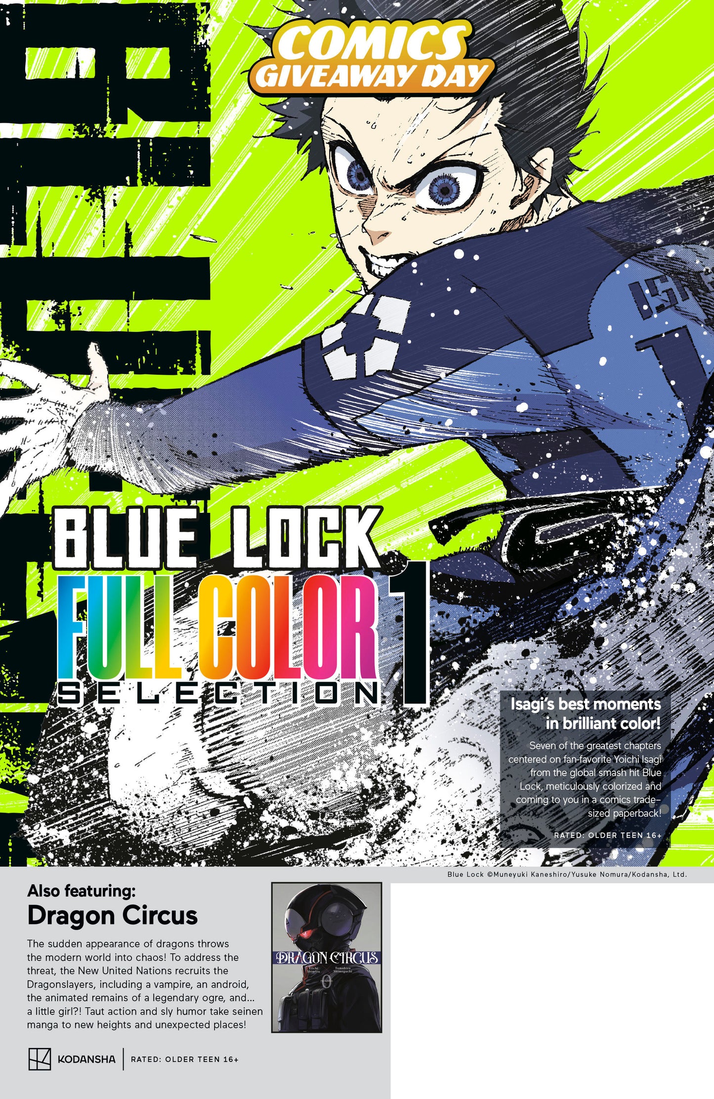 Kodansha Blue Lock Full Color Selection & Dragon Circus Cgd 2026