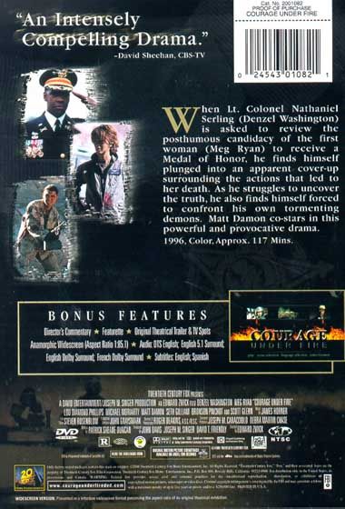 Courage Under Fire (1996) Special Edition - DVD