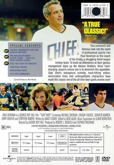 Slap Shot (1977) Special Edition - DVD