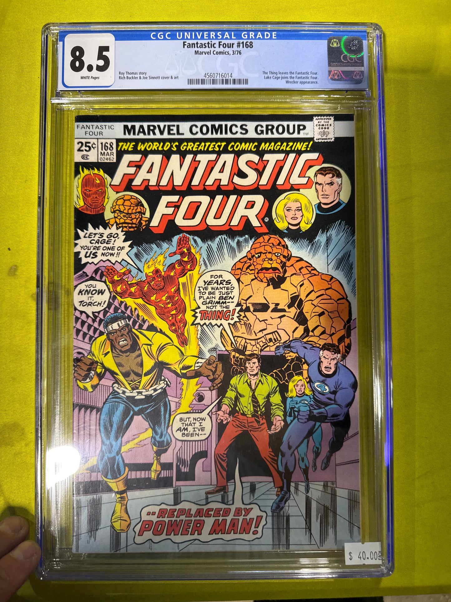 Fantastic Four #168 CGC 8.5