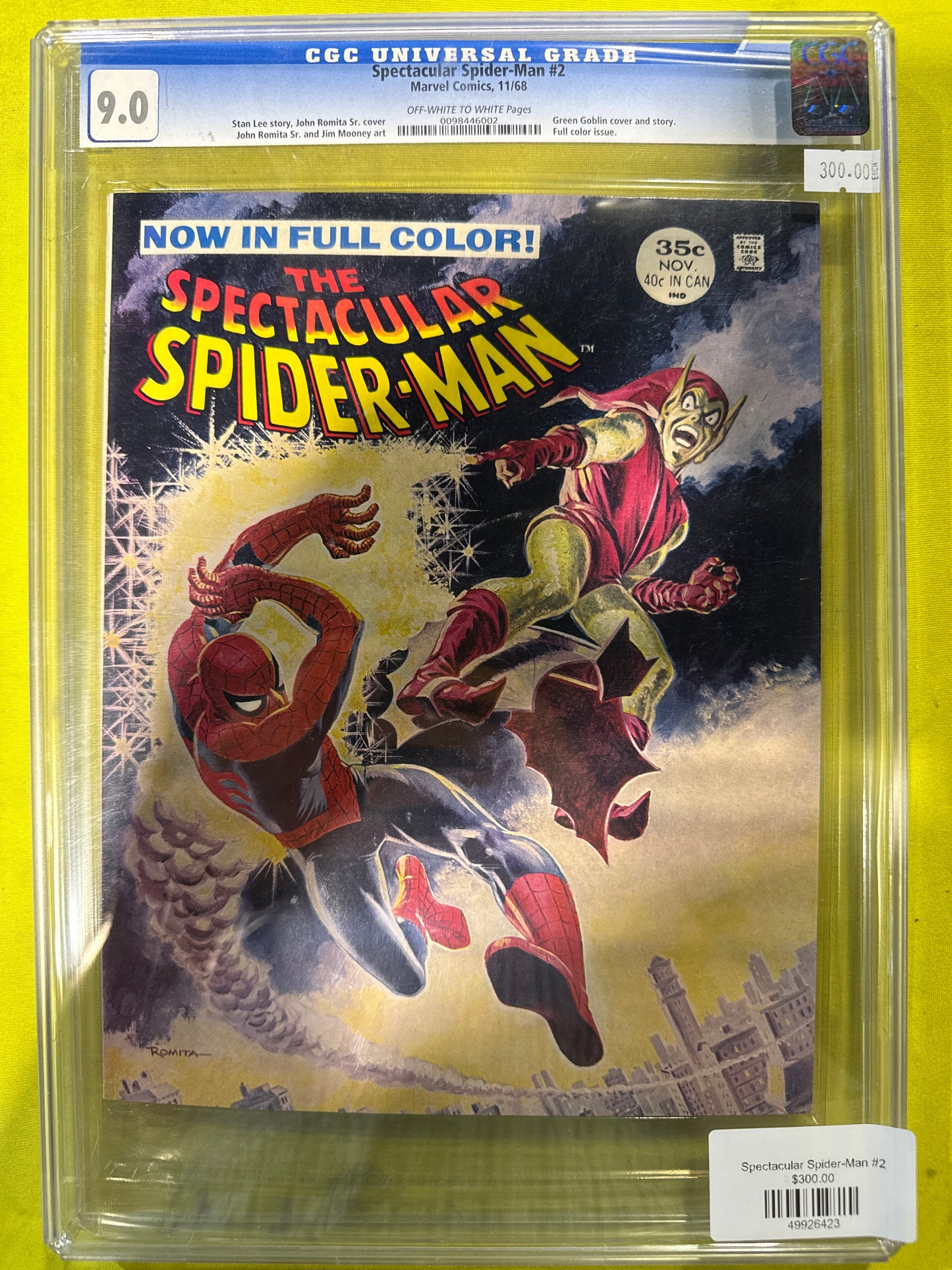 Spectacular Spider-man #2 CGC 9.0